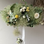 スモークツリー とイエローのフライングリースクラスペディア　貝細工　紫陽花