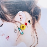 夏 お祭り ピアス イヤリング ヨーヨー 水風船 りんご飴