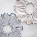 simple frill bib／gray