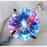 💎 1点ものサービス品 ♪ ” 幻想鉱石：ゆゆこさま ” 高級品 6 mm ラウンド 限定品 人工強化宝石 ジルコニア ルース 加工品 1個 ♪ No.7007