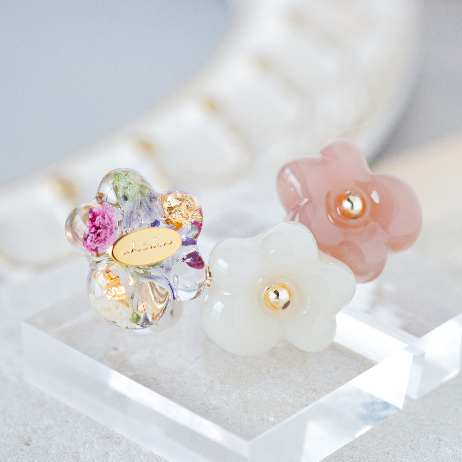 かすみ草 - ピアスの人気通販 | minne byGMOペパボ 国内最大級の