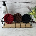 ♫送料無料♫ とても使いやすい⭐︎アクリルたわし、エコたわし3枚セット(ワッフル風)