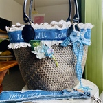 ブルーリボンかごバック