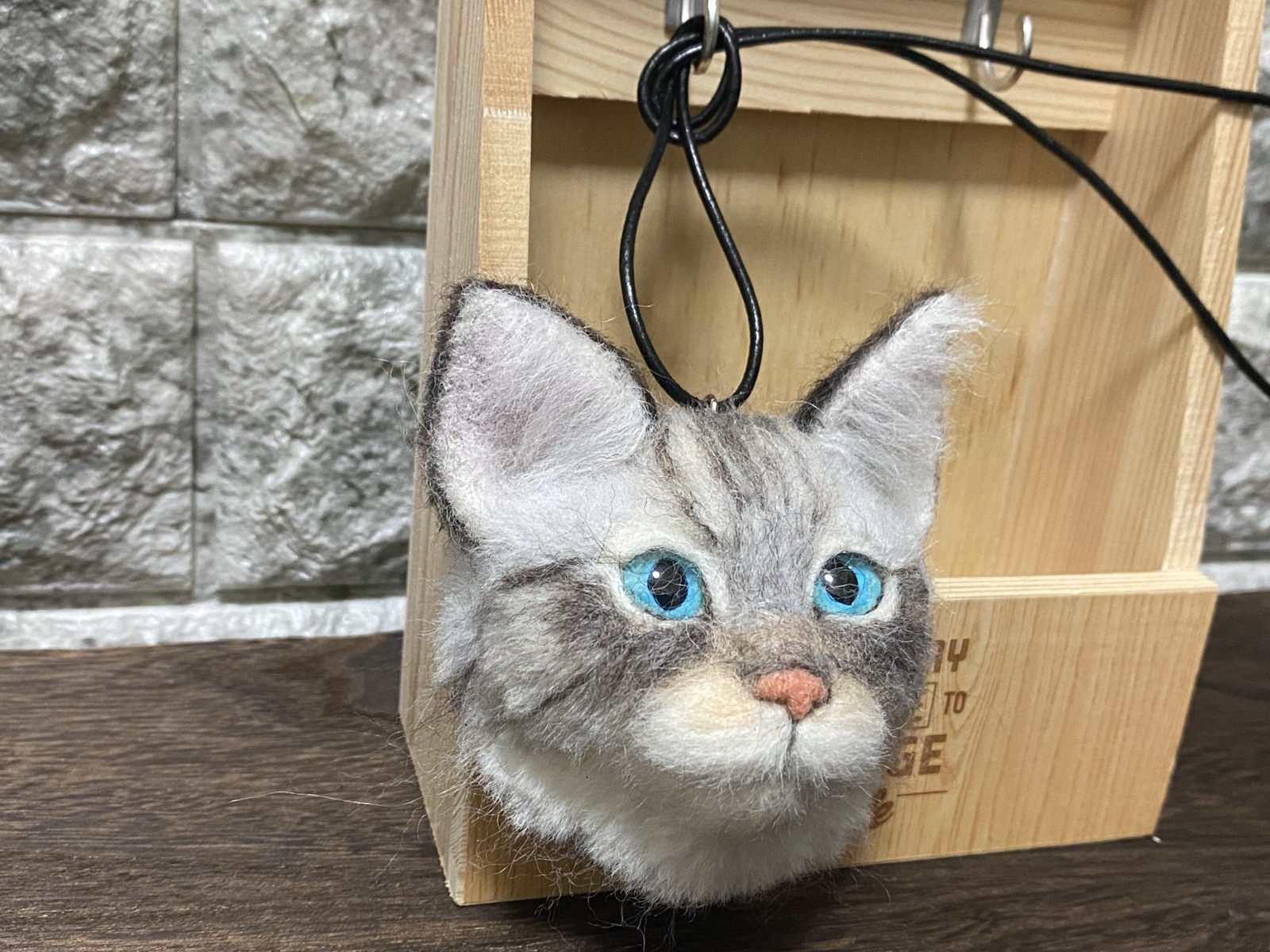 羊毛フェルト。猫。バッグチャーム。オーダーNo.30 羊毛フェルト。猫。バッグチャーム。オーダーNo.30 羊毛フェルト