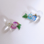 朝顔　水入りドーム　ピアス