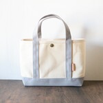 《OUTLET》【S】８号帆布トートバッグ・キナリ×ライトグレー