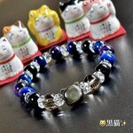 😸黒猫🖤招き猫シリーズ⭐️Jewelry天然石ブレスレット💫