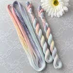 🆕綿糸ラメ (ｵｰﾛﾗ) 20/3 💠 ≪ヒカリノスペル≫ スカイ・メモワール (Col.1537) 約70ｍ 💠 手染め糸 刺し子糸