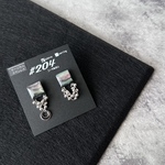062｜MINI｜アレルギー対応 シルバー 個性的 ピアス イヤリング