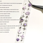 耳ツボジュエリー 1シート a91 / 紫 ゆめかわ Y2K   オーブ 雲 惑星 金アレ対応