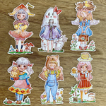 おしゃれガールのフレークシール