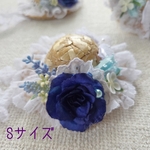 6/28（土）🕘21:00~再販開始　『Sサイズ：ロイヤルブルーローズのストローハット』犬　猫　ペット　麦わら帽子　お誕生日　記念日　プレゼント　ギフト　コリエ