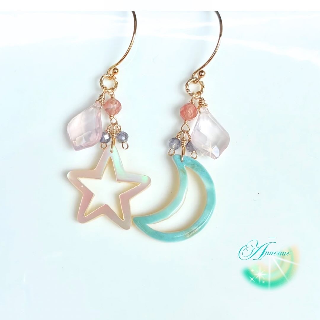 星逢ピアス　〜夜光貝〜