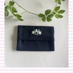 【手刺繍入り／名入れ対応】上品仕立て＊お子さま用ティッシュケース｜お受験・通園・入学準備に