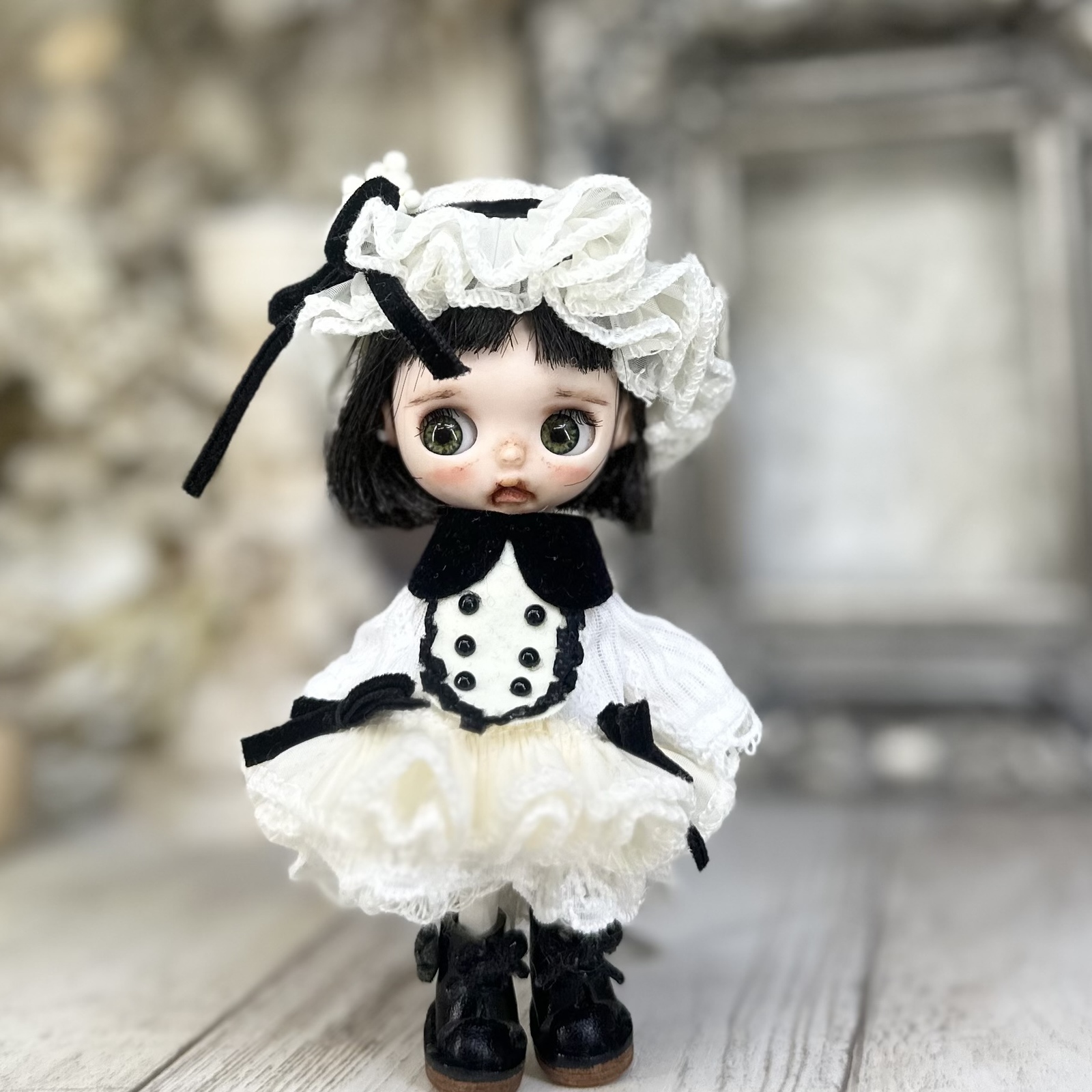 プチブライスアウトフィット　ネズミ① ブライスアウトフィット カスタムプチブライス① - メルカリ