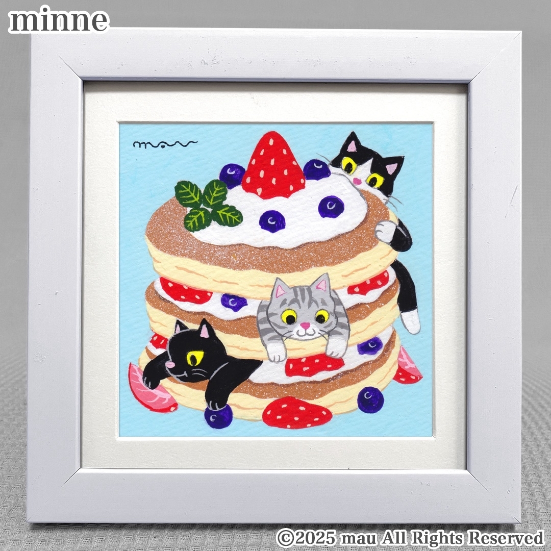 オーダー作品「A4 小鳥ブレーメン」小鳥/鳥/イラスト/絵/北欧/アート/絵画 オーダー絵画「小鳥ブレーメン リアル版 A4サイズ」鳥/イラスト
