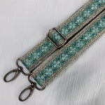 ショルダーストラップ　スマホショルダー　インド刺繍リボン　【送料込み】エメラルド