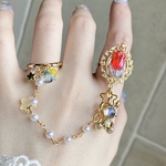 〜小さな花壇 "宇宙旅行🐇🌟"ダブルリング