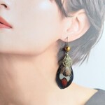 エスニック大人フェザーピアスorイヤリング