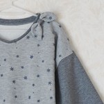 【値下】スノー柄のチュニック・トレーナー✴︎グレー