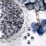 【brsr1495acrc】【40pcs】【8ｍｍ×5ｍｍ】もっとミニミニドロップビーズ　オリジナル♪手染めビーズ　