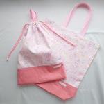 【stsntr様専用】ミュージカルユニコーン/ピンク　トートバッグ＆体操服入れ　2点セット
