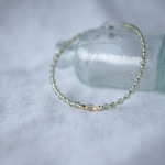 ペリドットとヘリオドールのlayerブレスレット