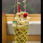 クリームソーダ🍒なドリンクホルダー&ポシェット