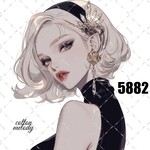 original sticker « no.5882 »     //     人物ステッカー オリジナルステッカー オリジナル人物ステッカー ステッカー cotton melody 