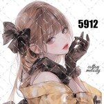 original sticker « no.5912 »     //     人物ステッカー オリジナルステッカー オリジナル人物ステッカー ステッカー cotton melody 