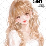 original sticker « no.5941 »     //     人物ステッカー オリジナルステッカー オリジナル人物ステッカー ステッカー cotton melody 