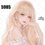 original sticker « no.5985 »     //     人物ステッカー オリジナルステッカー オリジナル人物ステッカー ステッカー cotton melody 