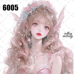 original sticker « no.6005 »     //     人物ステッカー オリジナルステッカー オリジナル人物ステッカー ステッカー cotton melody 