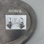 再販【 nowa. 】ノワ　シルバー　ステンレス　三角　フープ　シンプル　かっこいい　トライアングル　個性的　アレルギー対応　ウィメンズ　メンズ　ALL IS WELL.