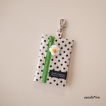 キーケース ( ランドセル ) * Dots　　　　col. green