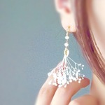 淡水パールかすみ草botanicalピアス/イヤリング
