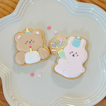 アイシングクッキー　クマちゃんとさくらんぼ🍒🧸
