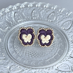 【特集掲載】ビオラ 刺繍 ピアス/イヤリング