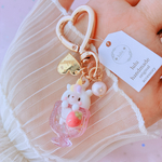 ゆめかわユニコーン　ハンドメイドレジン　キーホルダー　ドリンク　ソーダ　ゆめかわ　ユニコーン