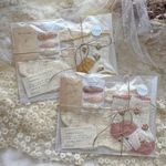 人気♡女の子チューリップ3点セット/出産祝い/かわいい/おしゃれ/リバーシブルスタイ／プチギフト