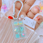 ちゅうちゅうgummy ハンドメイドレジン　キーホルダー　ドリンク　ねずみちゃん　ゆめかわ　グミ