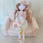 キュートなミニドール゙＊ドールチャーム＊人形チャーム＊プレゼント＊人形＊ミニト゚―ル＊大人可愛いドールチャーム＊ハンドメイドドールチャーム＊送料無料
