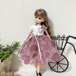 リカちゃん服☆ピンクハートワンピース