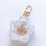 [6月28日再販]Clouds star shaker keychain (white)
