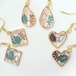 【再販６】秋色。リーフピアス🍃