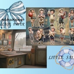 CP2 original collage paper little sailor
