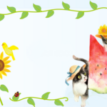 夏の爽やか便り🌿西瓜水彩レターセット