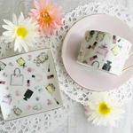 kae3370様専用♡水彩花×コスメ柄のティーセット&フォーク×2