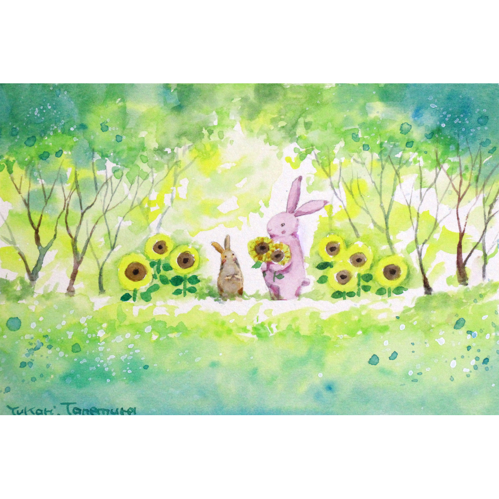 和紙の絵写真 「新緑の奥入瀬渓流阿修羅の流れ」 絵画