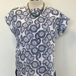 手鞠風の浴衣からブラウス*(丈長)・・M〜Lサイズ